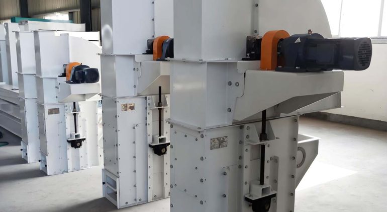 TDTG Bucket Elevator - High-efficiency vertical conveyor system designed for transporting grain and bulk materials with precision and reliability.