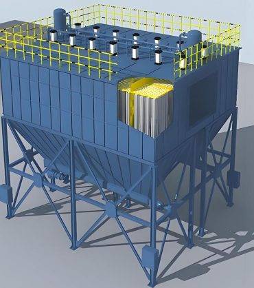 Plenum Pulse Jet Baghouse - Advanced dust collection system featuring efficient bag filtration and pulse jet cleaning for optimal performance in industrial settings